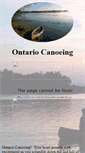 Mobile Screenshot of ontariocanoeing.net