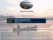 Tablet Screenshot of ontariocanoeing.net